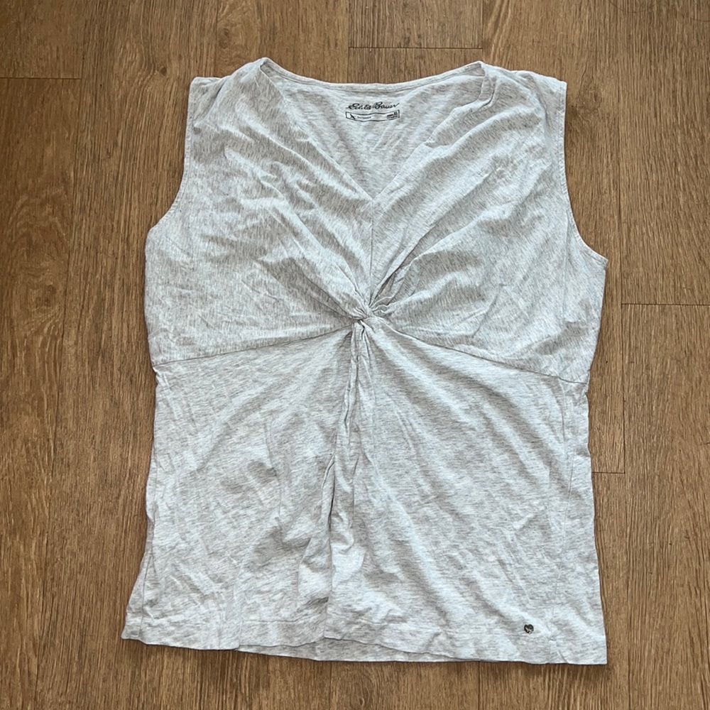 Eddie Bauer light grey tank top